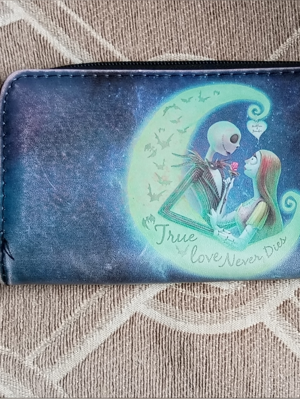 Loungefly Blue Teal Nighttime 'True Love Never Dies' Wallet